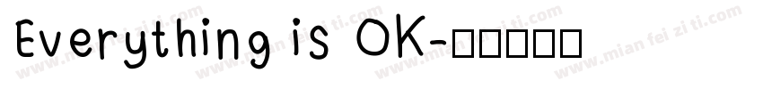 Everything is OK字体转换